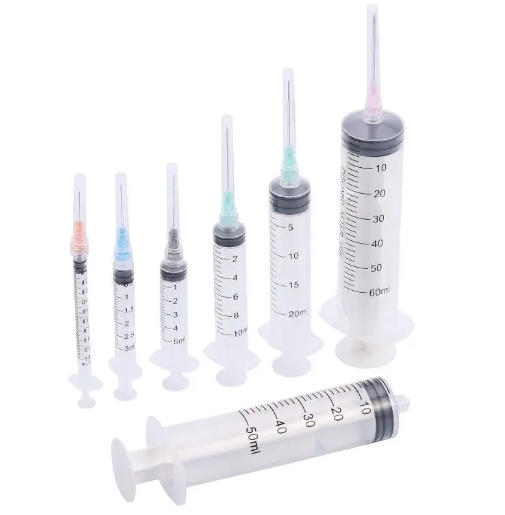 3-teilige Spritzen